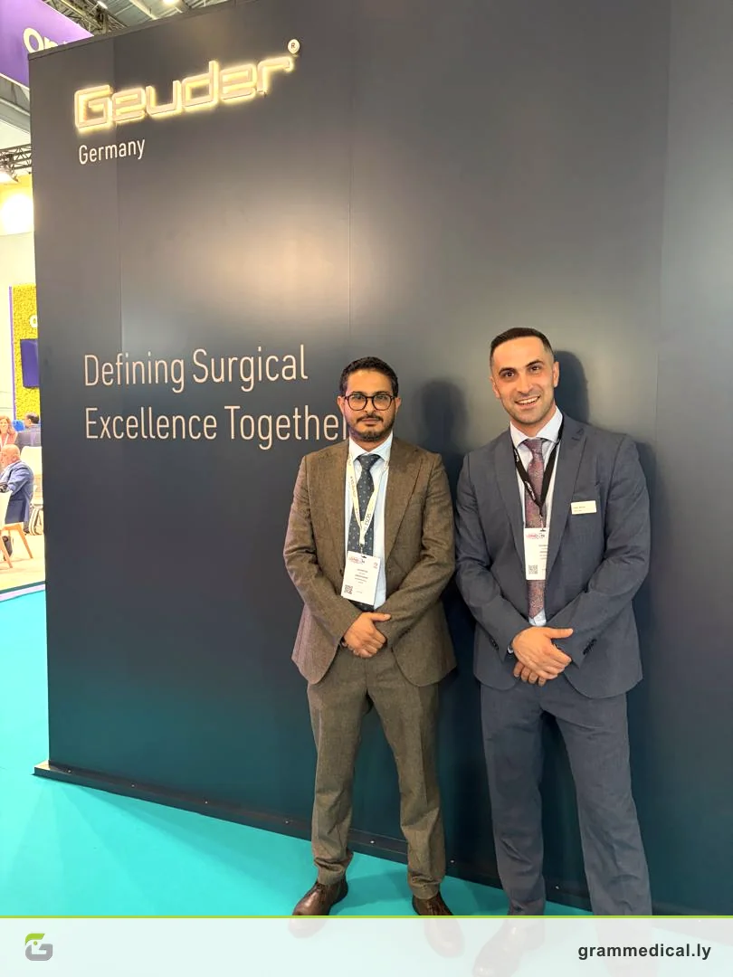 ممثلو جرام في جناح Geuder خلال معرض ESCRS 2026